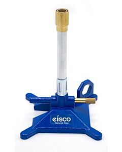 Eisco Labs Natural Gas Bunsen Burner, StabiliBase Anti-Tip Design with Handle, with Flame Stabilizer and Gas Adjustment, NG - Eisco Labs