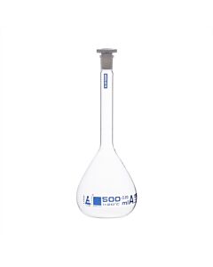 Eisco Labs Volumetric Flask, 500ml - Class A, ASTM, ±0.20ml Tolerance