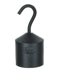 Eisco Labs Hooked Iron Weight, 100g - with Bottom Slot - Powder Coated Steel - Eisco Labs