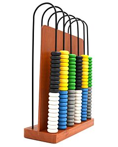 Eisco Labs Abacus - Wooden Frame - 6 Steel Wires