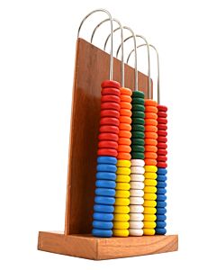 Eisco Labs Abacus - Wooden Frame - 5 Steel Wires