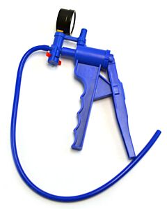 Eisco Labs Blue Handheld Vacuum Pump with Gauge and 19.5" Tube - Eisco Labs