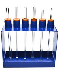 Eisco Labs Capillary Tubes Apparatus with Metal Frame, 6 Tubes, Capillary Pressure Demonstration - Eisco Labs