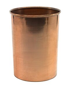 Eisco Labs Copper Calorimeter, 4" x 2.75" - Rolled Rim & Parallel Sides - No Stirrer Included - Eisco Labs