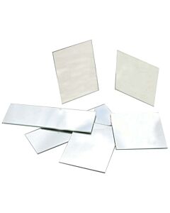 Eisco Labs 10 Pack Rectangular Plano Glass Mirror, 4" x 3" - 2.5mm Thick Approx. - Eisco Labs
