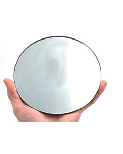 Eisco Labs Round Large Convex Glass Mirror - 6" (150mm) Diameter - 150mm Focal Length - 5mm Thick Approx. - Eisco Labs