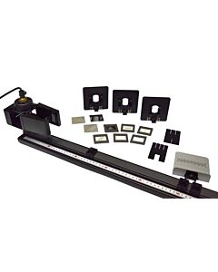 Eisco Labs Optical Bench Set, for Introductory Optics Experiments - Includes Lamp Housing, Lens and Slide Holder, Plate Mirror, Slit Plates and More - Eisco Labs