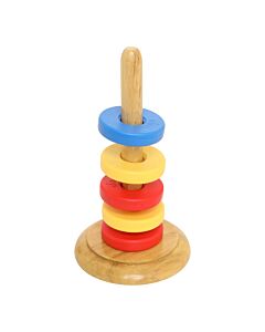 Eisco Labs Floating Ring Magnet Set with Wooden Base