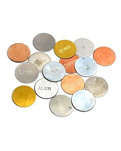 Eisco Labs Set of Metal Discs (Set of 16), Metal Identification Kit, Magnetic and Non-Magnetic, Educational - Eisco Labs