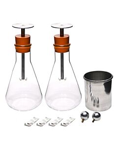 Eisco Labs Electroscope Kit, Electrical Charge Demonstration, Borosilicate Glass Flasks - Eisco Labs