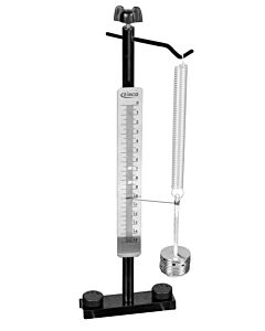 Eisco Labs Hookes Law Kit - Experiment Components Only - Useful in Studying Force, Extension & Elasticity - Springs, Masses, Aluminum Rod, Ruler & Support Rod - (No Base) - Visual Scientifics by Eisco