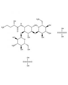 Acros Organics Amikacin disulfate salt, C22H43N5O13.2H2O4S