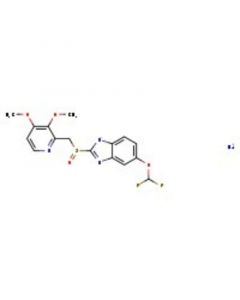 Acros Organics Pantoprazole sodium salt hydrate, C16H14F2N3NaO4S.xH2O