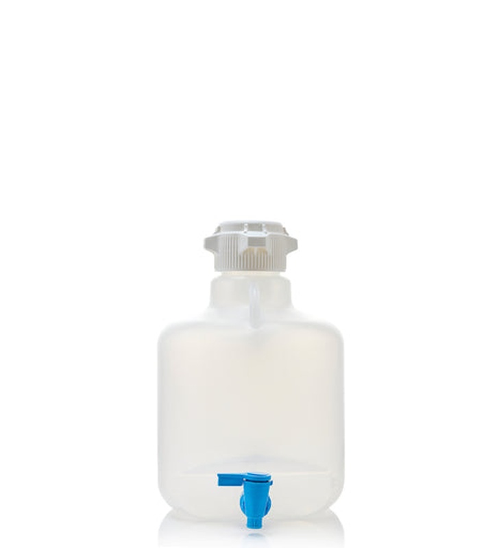 Foxx Life Sciences EZLabpure™ 10L Round Polypropylene (PP) Carboy with 83B Cap and Spigot