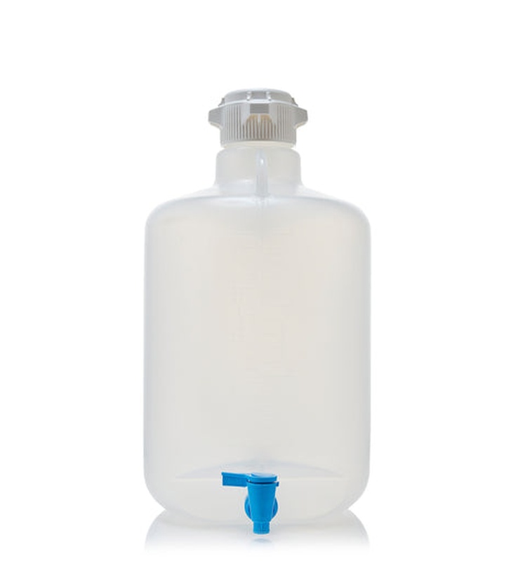 Foxx Life Sciences EZLabpure™ 20L Round Polypropylene (PP) Carboy with 83B Cap and Spigot