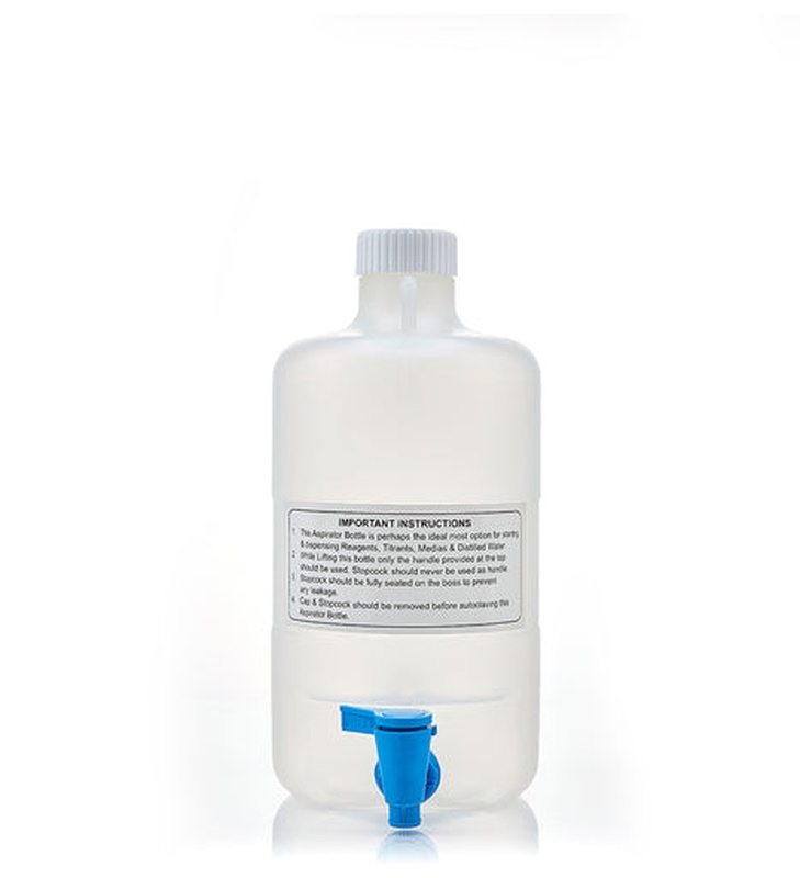 Foxx Life Sciences EZLabpure™ 5L Polypropylene (PP) Aspirator Bottle with White Cap and Spigot