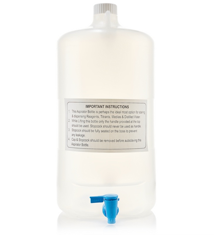 Foxx Life Sciences EZLabpure™ 20L Polypropylene (PP) Aspirator Bottle with White Cap and Spigot