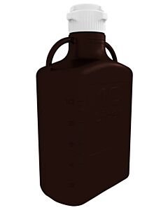 Foxx Life Sciences 10L, Dark Amber Polypropylene (PP) Carboy with 83B Cap
