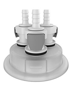 Foxx Life Sciences VersaCap® 83B 1/4" HB x3 Adapter Insert
