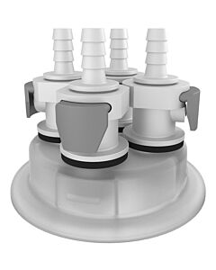 Foxx Life Sciences VersaCap® 83B 1/4" HB x4 Adapter Insert