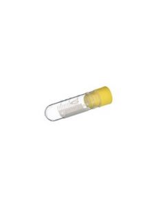 Greiner Bio-One Cryo.S, 2 Ml, Pp, Round Bottom, Internal Thread, Yellow Screw Cap, Writing Area, Natural, Sterile, 100 Pcs./Bag