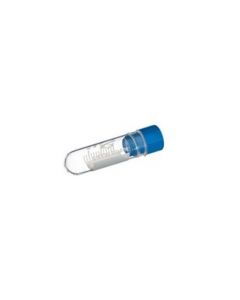 Greiner Bio-One Cryo.S, 2 Ml, Pp, Round Bottom, Internal Thread, Blue Screw Cap, Writing Area, Natural, Sterile, 100 Pcs./Bag