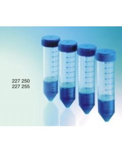 Greiner Bio-One Oncoquick® Tube 50 Ml, Pp, 30/115 Mm, Conical Bottom, Screw Cap Blue, Natural, Blue Graduated, Porous Barrier, Separation Medium, Sterile, 10 Pcs./Box