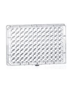 Greiner Bio-One Microplate For Suspension Culture, 96 Well, Ps, F-Bottom (Chimney Well), Clear, Lid With Condensation Rings, Sterile, Single Packed