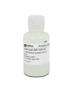 Cytiva Acetate, 50mL, 10mM Concentration, 5 pH, 0 C Melting Point, 100 C Boiling Point, Colorless,