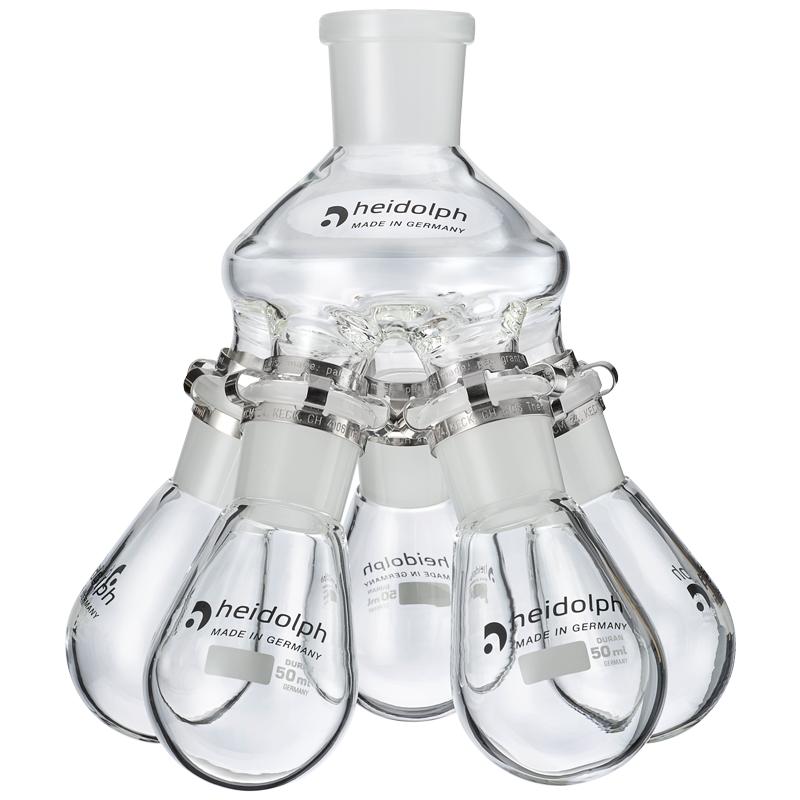 Heidolph Spider Flask with 5 Flasks, NS 24, 50mL