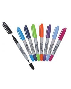Heathrow Scientific Sharpie Dual Tip Pen Set, 8 colours, pk8