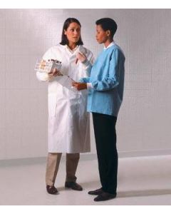 Halyard Universal Precautions Lab Coat, White, XX-Large
