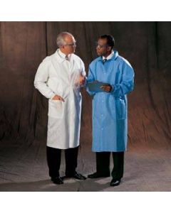 Halyard Universal Precautions Lab Coat, Blue, Large