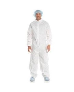 Halyard Extra Protective Coverall, Elastic Wrist & Cuff, White, X-Large, 24/CS