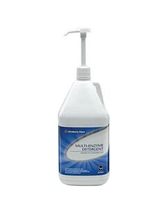 Halyard Multi-Enzyme Detergent, 1 Gallon Bottle & 1 Pump, 4/CS