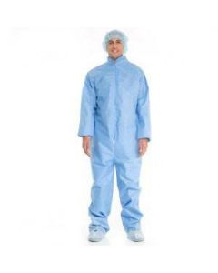 Halyard Protective Coverall, Blue, Large