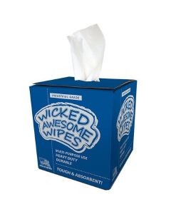 High Tech Conversions Wicked Awesome Wipes White, Low-Lint, Bulky, Absor, 9 x 12