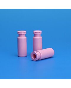 JG Finneran 500ul Pink Polypropylene-limited Volume Vial, 12x32mm, 11mm Crimp/Snap Ring