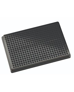JG Finneran Porvair 384-Well Cyclo-Olefin Polymer (Cop) Black Clear Bottomed Plate Square Wells, With Lid