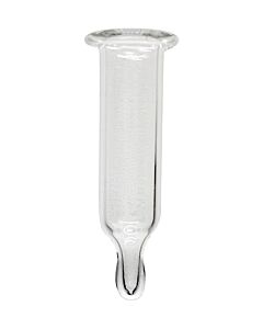 JG Finneran 250 Microliters Glass Conical Insert, Precision-Formed Mandrul Interior, W/Glass Ulange For Versa Vial ? Qty (100)