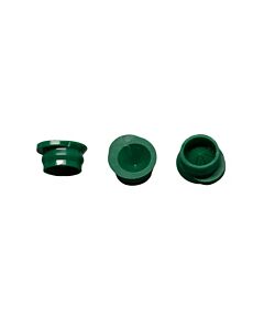 JG Finneran 12mm Polyethylene Versa Vial? Plug Green 10-Pk(100) Qty (1000)