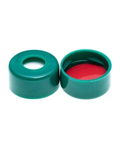JG Finneran 11mm Green Snap Cap, Ptfe/Silicone-lined 10-Pk(100) Qty (1000)