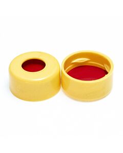 JG Finneran 11mm Yellow Snap Cap, Ptfe/Silicone/Ptfe-lined 10-Pk(100) Qty (1000)