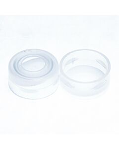 JG Finneran 11mm Clear Snap Cap, 10ml Ptfe With Starburst-lined 10-Pk(100) Qty (1000)
