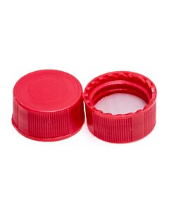 JG Finneran 9mm Solid Top R.A.M.Smooth Cap, Red Polypropylene, Ptfe/F217-lined