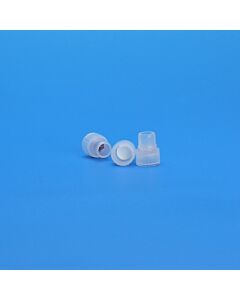 JG Finneran 8mm Clear Polyethylene, Silicone-lined, Snap Plug 10-Pk(100) Qty (1000)