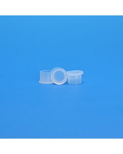 JG Finneran 12mm Clear Polyethylene Flat Top Snap Plug 10-Pk(100) Qty (1000)