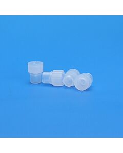 JG Finneran 8mm Clear Polyethylene Starburst Conical Snap Plug 10-Pk(100) Qty (1000)
