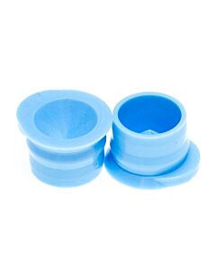 JG Finneran 12mm Blue Polyethylene Starburst Conical Snap Plug