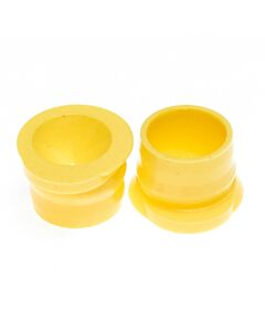 JG Finneran 12mm Yellow Polyethylene Starburst Conical Snap Plug